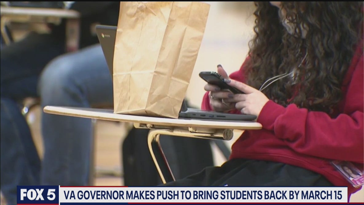Virginia governor makes push to bring students back by March 15